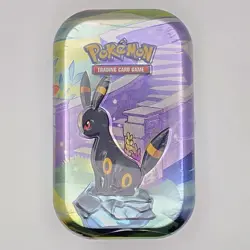 Pokemon Prismatic Evolutions Mini Tin x3 Umbreon Flareon Sealed - Image 3