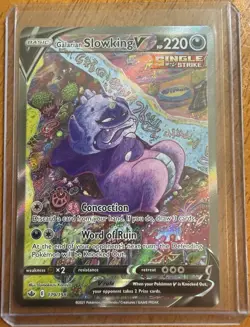 Galarian Slowking V 179/198 Ultra Rare Holo Full Art Chilling Reign Eng - Image 1