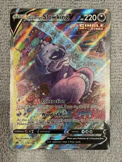 Pokemon TCG ENG Galarian Slowking V Alternate Full Art Ultra Rare Holo 179/198 - Image 1