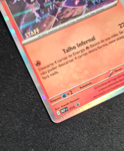 Pokemon Phantasmal Flames Prerelease Staff Ceruledge promo 014 - Portuguese - Image 4