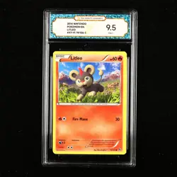 TQG 9.5 Mint+ 2014 Pokemon ENG Litleo #XY-FL 19/106 C - Image 1