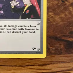 Pokemon TCG - Giovanni’s Last Resort 105/132 - 1ST EDITION RARE NM - Image 4