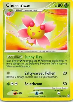 Cherrim 14/100 Majestic Dawn Rare NM Pokemon TCG - Image 1