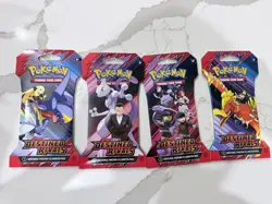 Pokemon TCG SV Destined Rivals Sleeved Booster Packs Art Bundle (4) English - Image 1