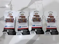 Pokemon TCG SV Destined Rivals Sleeved Booster Packs Art Bundle (4) English - Image 2