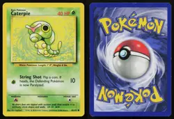 CATERPIE 45/102 COMMON BASE SET UNLIMITED POKEMON MP - Image 3