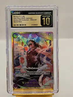 2025 One Piece Card - Anime 25th Collection Monkey D Luffy SEC Pristine CGC 💎 - Image 1