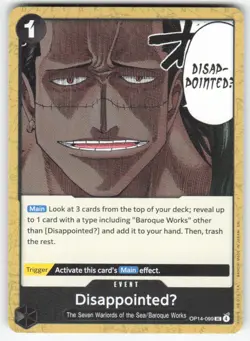 DisappointedU OP14-099 Uncommon The Azure Sea's Seven One Piece Near Mint - Image 1