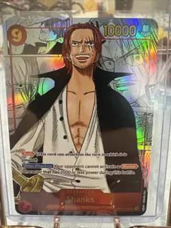 Shanks OP01-120 SEC Alt Art Romance Dawn One Piece CCG - Image 1