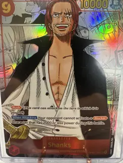 Shanks OP01-120 SEC Alt Art Romance Dawn One Piece CCG - Image 2