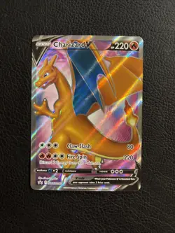 Charizard V SWSH050 Full Art Holo Promo Black Star Pokemon Card 🔥 - Image 1