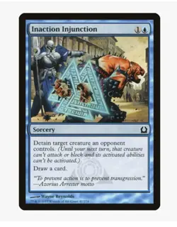 MTG Inaction Injunction #41 Return To Ravnica (RTR) Magic Card - Image 1