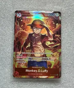 Monkey.D.Luffy ST10-006 SR Sealed Promo One Piece Trading Card Treasure Booster - Image 1