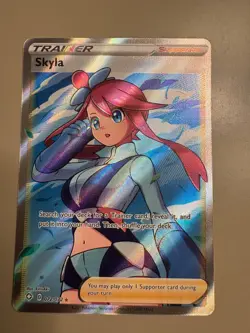 Skyla 072/072 - Shining Fates - Ultra Rare Holo Pokemon Card Near Mint - Image 1