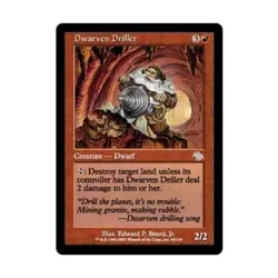 WOTC MtG Judgment Dwarven Driller (U) (Foil) EX - Image 1