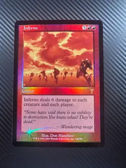 2001 MTG 7th Edition - INFERNO (Foil) - #198 - NM - Image 1