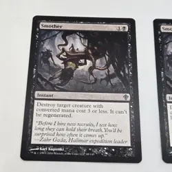 MTG Playset Lot Smother LP Worldwake Magic the Gathering Light Play 4X - Image 3