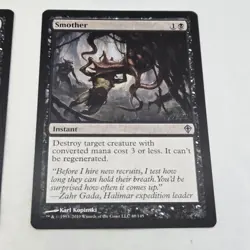 MTG Playset Lot Smother LP Worldwake Magic the Gathering Light Play 4X - Image 4
