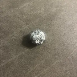 Eventide Spindown D20 Dice MTG Magic the Gathering Black - Image 1