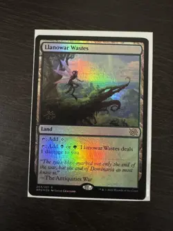 MTG - Llanowar Wastes - The Brothers' War Promo Foil (264) 2022 - Image 1