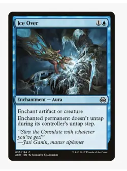 MTG Ice Over #35 Aether Revolt (AER) Magic Card In Protective Sleeve LP - Image 1