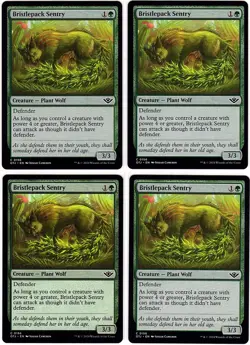 MTG Outlaws of Thunder Junction Bristleback Sentry x 4 (Common) - Image 1