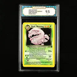 TQG 9.5 MINT+ 2000 Pokemon ENG Dark Weezing #14/82 Holo - Image 1
