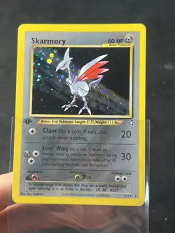 Pokemon TCG Skarmory Neo Genesis 13/111 Holo 1st Edition - NM+ - Image 1