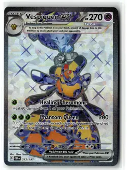 Vespiquen ex 212/197 Ultra Rare Obsidian Flames Pokemon NM b3 - Image 1