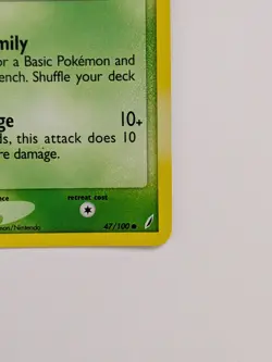 Pokemon Cacnea EX Crystal Guardians #47/100 Reverse Holo Stamp LP TCG - Image 5
