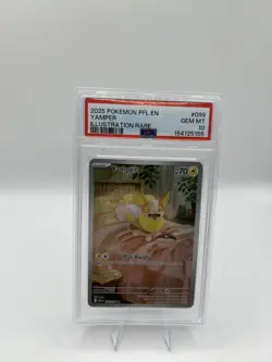 2025 POKEMON PFL EN-PHANTASMAL FLAMES ILLUSTRATION RARE #099 YAMPER PSA 10 - Image 1