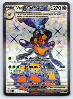 Vespiquen ex 212/197 Ultra Rare Obsidian Flames Pokemon Near Mint - Image 1