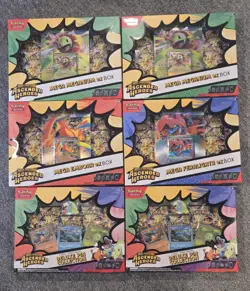 (6) Pokemon TCG Mega Evolution Ascended Heroes Box Lot EX x4 Pin Collection x2 - Image 1