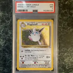 1999 Pokemon Jungle #16 Wigglytuff-Holo PSA 7 - Image 1