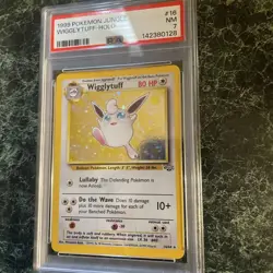 1999 Pokemon Jungle #16 Wigglytuff-Holo PSA 7 - Image 2