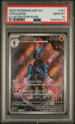 Pokemon Ssp En-Surging Sparks Ceruledge PSA 10 - Image 1