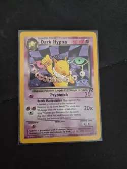 Pokemon Dark Hypno 9/82 Holo Rare Team Rocket Unlimited - Image 1