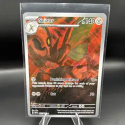 Pokemon TCG Scizor 205/197 SV03: Obsidian Flames Illustration Rare Full Art Holo - Image 1