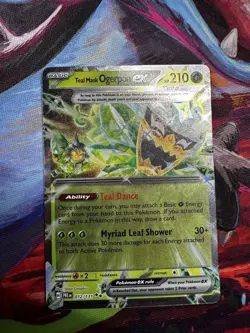 Pokemon TCG Teal Mask Ogerpon EX 025/167 Twilight Masquerade Double Rare - Image 1