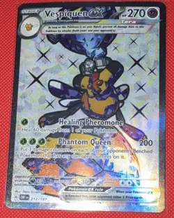 Pokemon SV03: Obsidian Flames Vespiquen EX Ultra Rare Holo 212/197 HP270 - Image 1