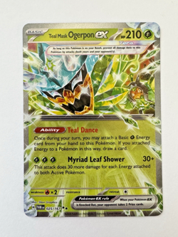 Pokemon THC Teal Mask Ogerpon EX 025/167 Twilight Masquerade Double Rare - Image 1