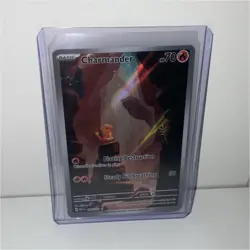 Pokemon TCG Charmander 168/165 Illustration Rare Full Art Holo SV 151 EN - Image 1