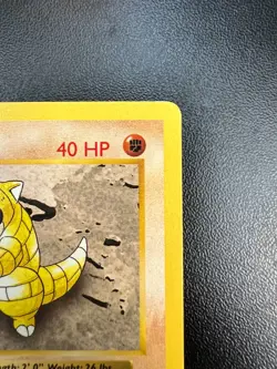 Pokemon Sandshrew Base Set 62/102 1st Edition Gray Stamp Moderately Played MP - Image 3