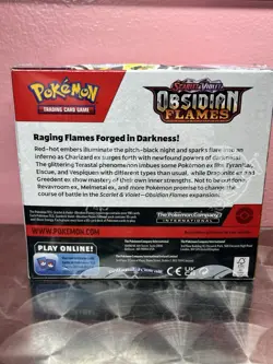 Pokemon TCG Scarlet & Violet Obsidian Flames Booster Box Factory Sealed SV03 - Image 2