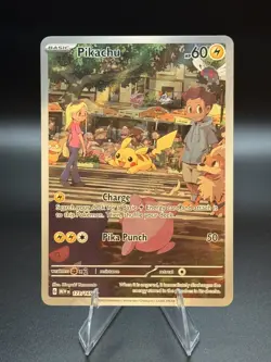 Pokemon TCG Pikachu IR 173/165 Sv: Scarlet & Violet 151 Illustration Rare Holo - Image 1