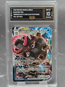 2021 Pokemon Blastoise VMAX SWSH103 Black Star Promo – GMA 10 GEM MINT - Image 1