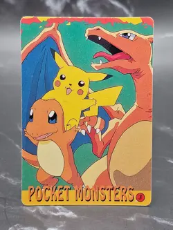 Vintage Pocket Monsters Prism Vending Sticker #7 Brock – Holo – Unofficial 1990s - Image 2