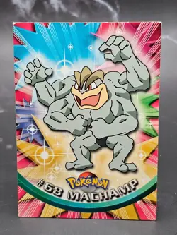 1999 Topps Pokemon TV Animation Machamp #68 Non Holo MP English Vintage - Image 1