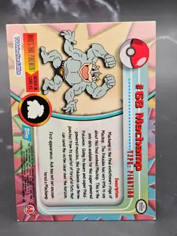 1999 Topps Pokemon TV Animation Machamp #68 Non Holo MP English Vintage - Image 2