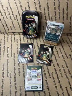 Pokemon Unova Mini Tin Empty | Garbodor&Amoonguss/Plus Lot of 50 Cards/5 HOLOS - Image 2